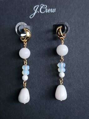 NWT J.Crew Semi-precious Stone Drop Earrings
